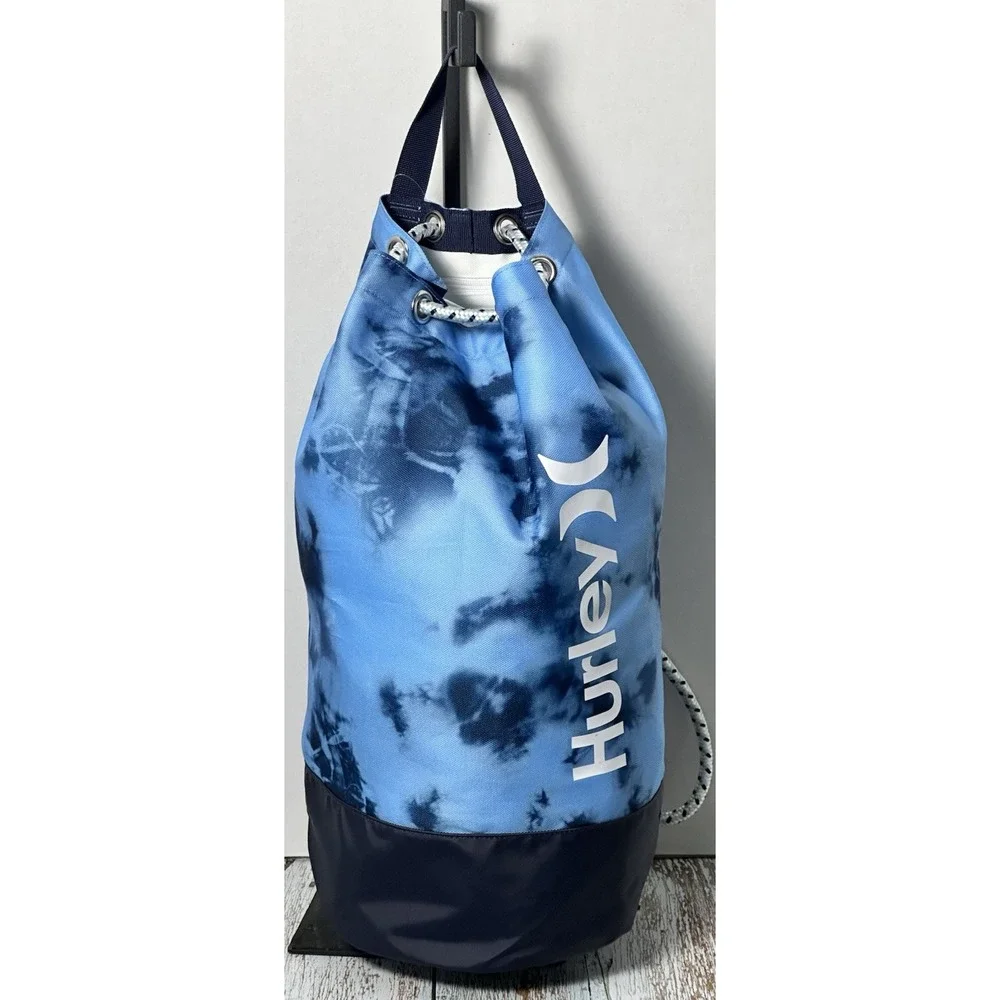 Gym Bag by Hurley Men's One and Only Drawstring Bag, Blue Gaze 19